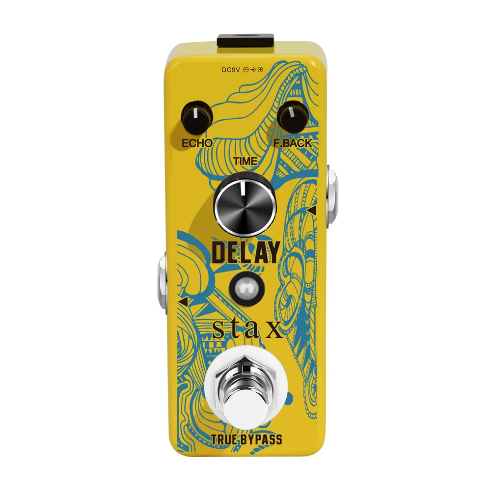 Stax Guitar Delay Analog Pedal Vintage for Electric Guitar Echo Pedals Mini Size True Bypass LEF-314
Stax Guitar Delay Analog Pedal Vintage for Electric Guitar Echo Pedals Mini Size True Bypass LEF-314