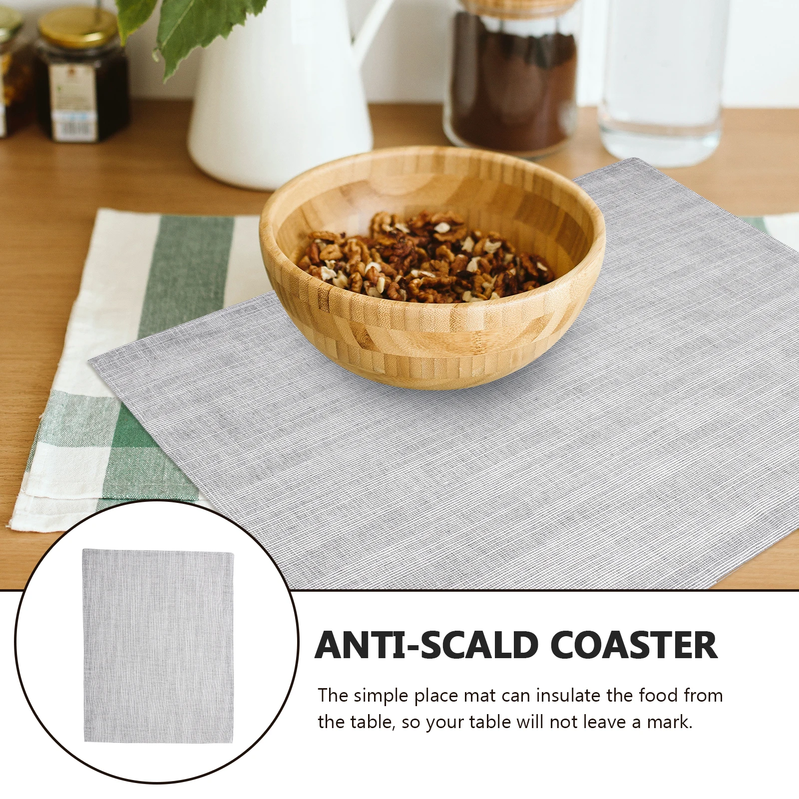 Home Placemat Set Linen Fabric Non-Slip Heat Insulation Mat for Tableware Protection Kitchen Dining Decoration Dish Coaster Pad
Home Placemat Set Linen Fabric Non-Slip Heat Insulation Mat for Tableware Protection Kitchen Dining Decoration Dish Coaster Pad