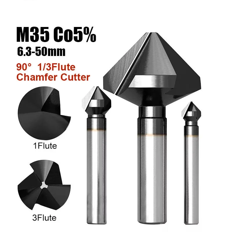 90 Degree M35 Cobalt TiAlN Coated Chamfer Countersink Drill Bit 3 Flutes Deburring Stainless Steel Reaming Chamfering Cutter
90 Degree M35 Cobalt TiAlN Coated Chamfer Countersink Drill Bit 3 Flutes Deburring Stainless Steel Reaming Chamfering Cutter