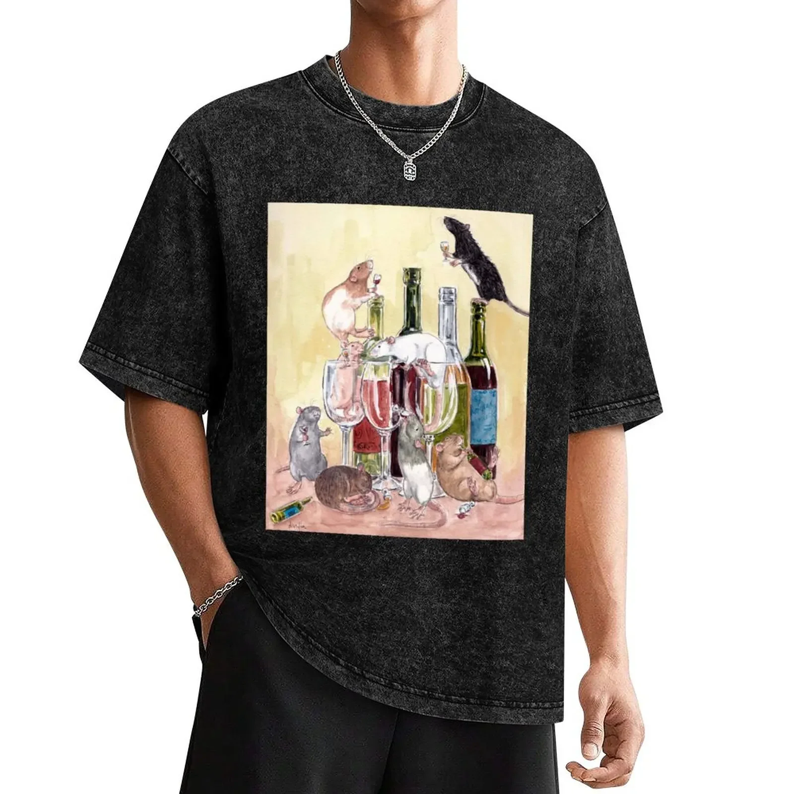 Red red wine and Rats T-Shirt cute clothes boys whites anime figures shirts graphic tees clothes for men
Red red wine and Rats T-Shirt cute clothes boys whites anime figures shirts graphic tees clothes for men