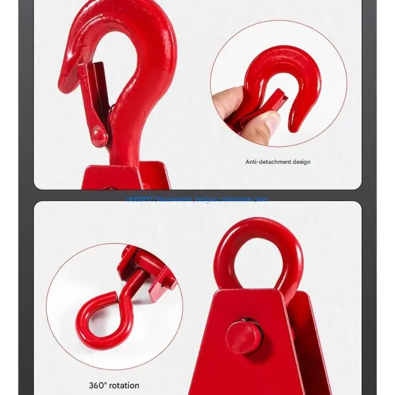 367D Rustproof Steel Lifting Pulley Block 0.1T to 0.4T Suitable for Cranes Parts Replacement and Hoisting Warehouse Job Sites
367D Rustproof Steel Lifting Pulley Block 0.1T to 0.4T Suitable for Cranes Parts Replacement and Hoisting Warehouse Job Sites