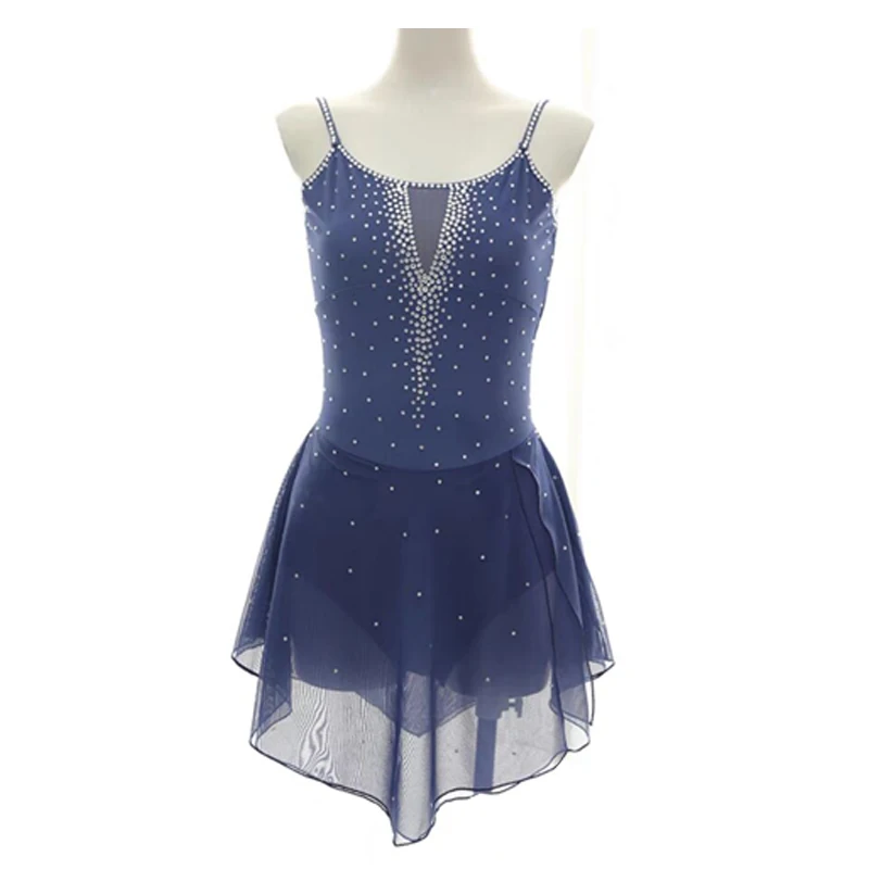 Women Girls Customized Costume Performance Competition Leotard Ice Figure Skating Dress Dark Blue Teenager
Women Girls Customized Costume Performance Competition Leotard Ice Figure Skating Dress Dark Blue Teenager