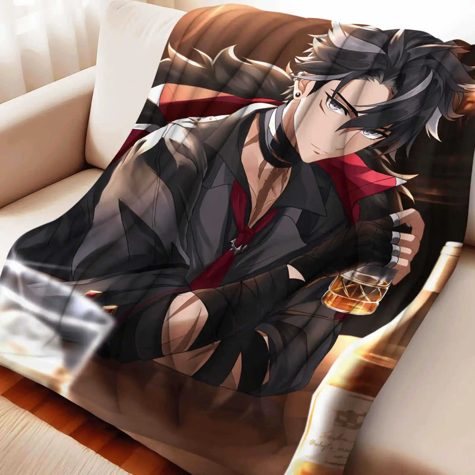 Cartoon Gesnhin Impact Wriothesley Flannel Blanket Cover Warmth Soft Anime Blanket Multifunctional Decor Universal Blankets
Cartoon Gesnhin Impact Wriothesley Flannel Blanket Cover Warmth Soft Anime Blanket Multifunctional Decor Universal Blankets