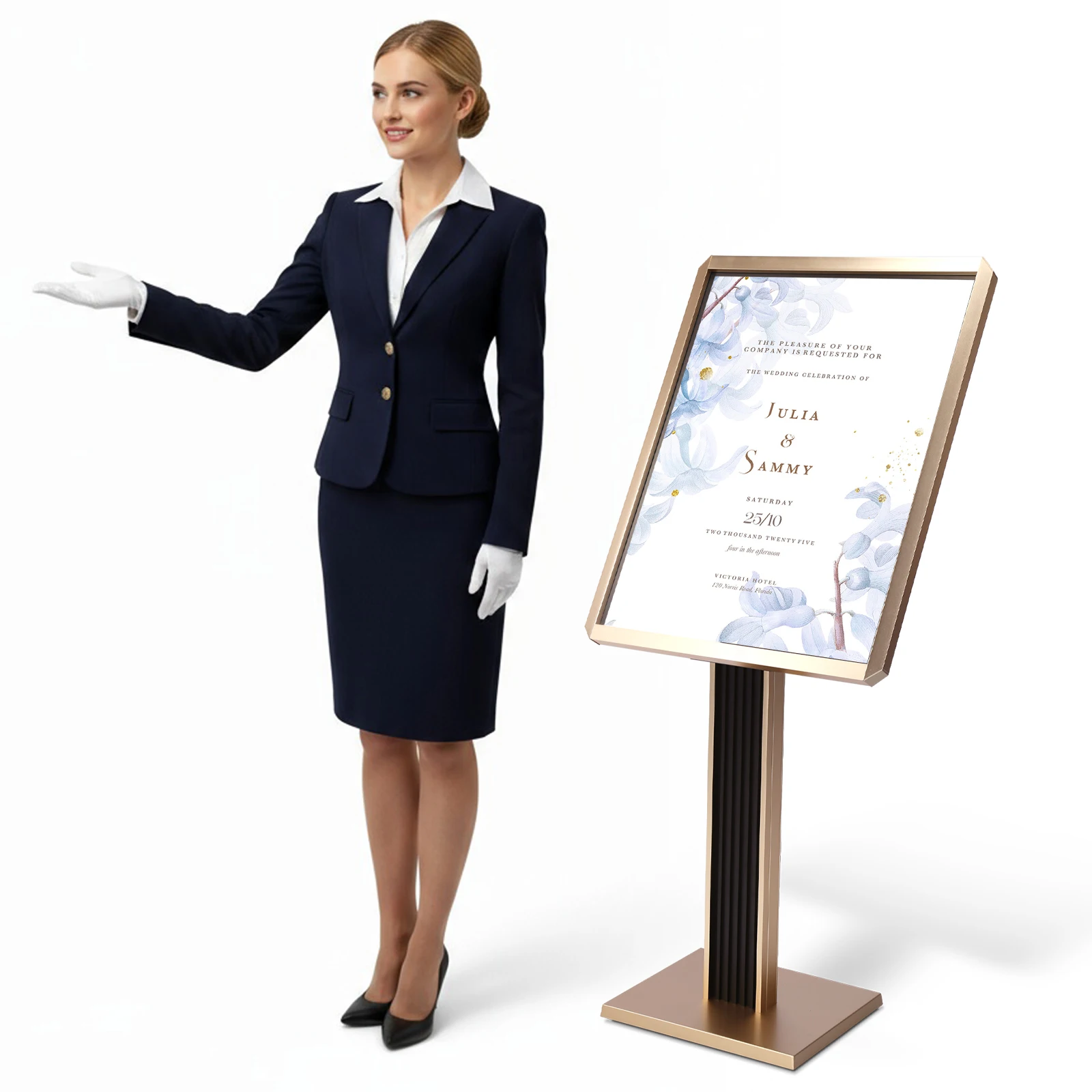 Pedestal Floor Signage Standing Holder 20x27inch/24x31.5inch Pedestal Poster Stand Adjustable for Malls Schools Restaurants
Pedestal Floor Signage Standing Holder 20x27inch/24x31.5inch Pedestal Poster Stand Adjustable for Malls Schools Restaurants