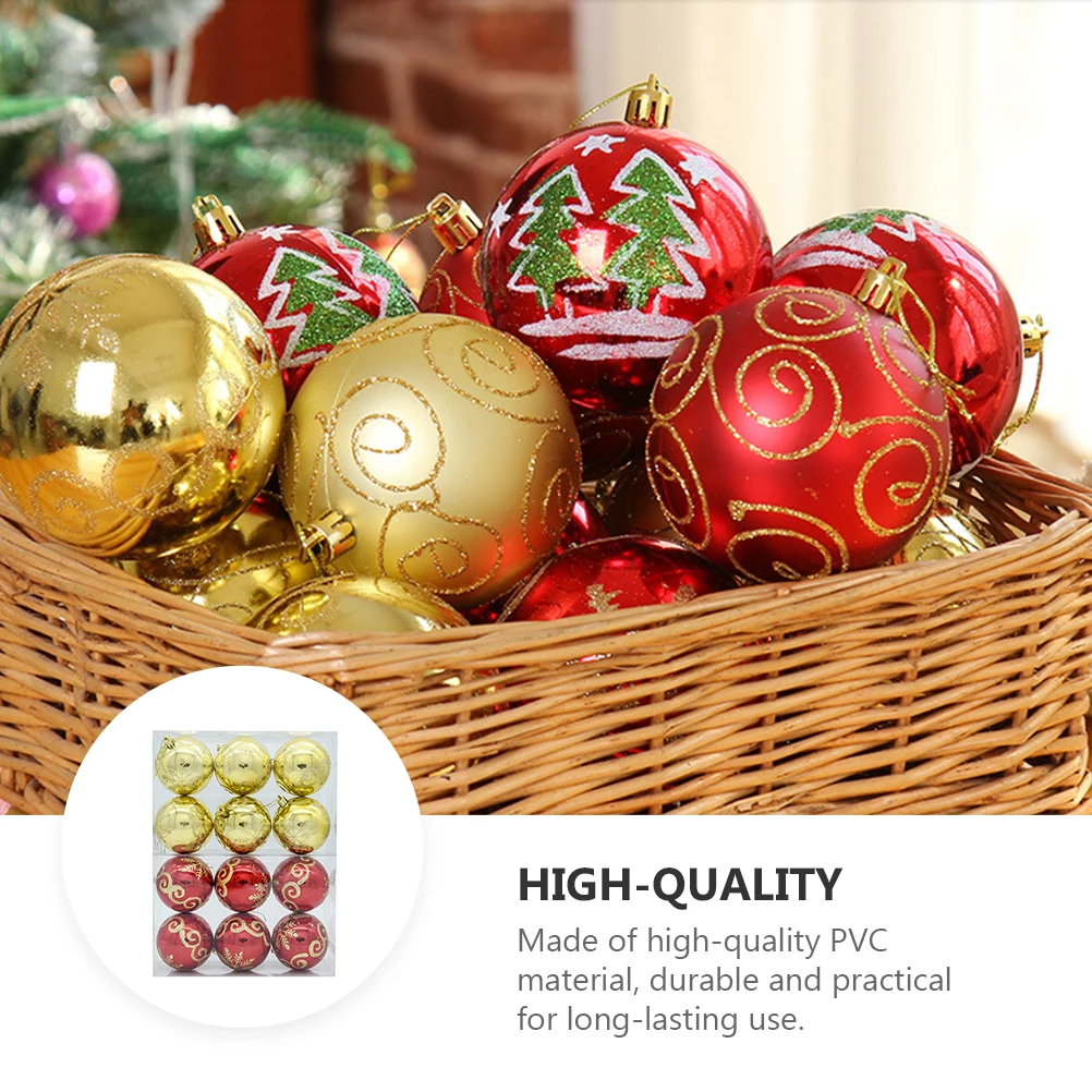 12 Pcs Christmas Tree Ornaments Ball Pendant Decoration Plastic for Bronzing Pink
12 Pcs Christmas Tree Ornaments Ball Pendant Decoration Plastic for Bronzing Pink