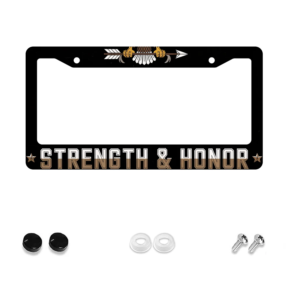 1 шт. черная алюминиевая рамка номерного знака с 2 отверстиями со стрелкой и рисунком пчелы «сила и честь», 6x12 дюймов, включает комплект винтов, R
1 шт. черная алюминиевая рамка номерного знака с 2 отверстиями со стрелкой и рисунком пчелы «сила и честь», 6x12 дюймов, включает комплект винтов, R