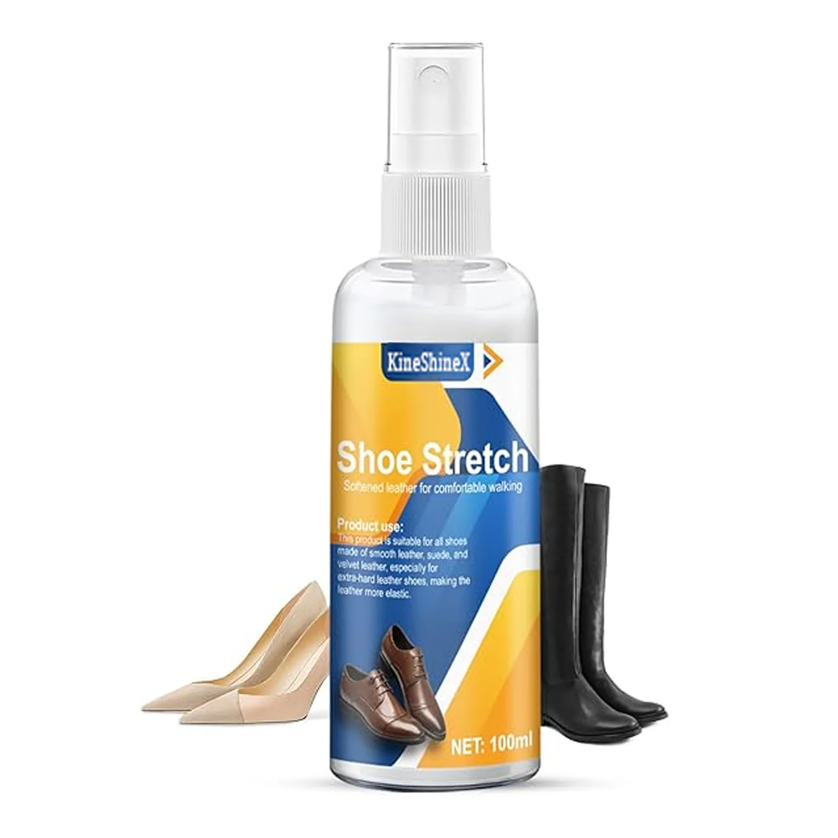 100ml Shoe Boot Stretcher Spray,Softening Stretching Liquid Professional Boot Stretcher Spray for leather,Suede Canvas Softeners
100ml Shoe Boot Stretcher Spray,Softening Stretching Liquid Professional Boot Stretcher Spray for leather,Suede Canvas Softeners