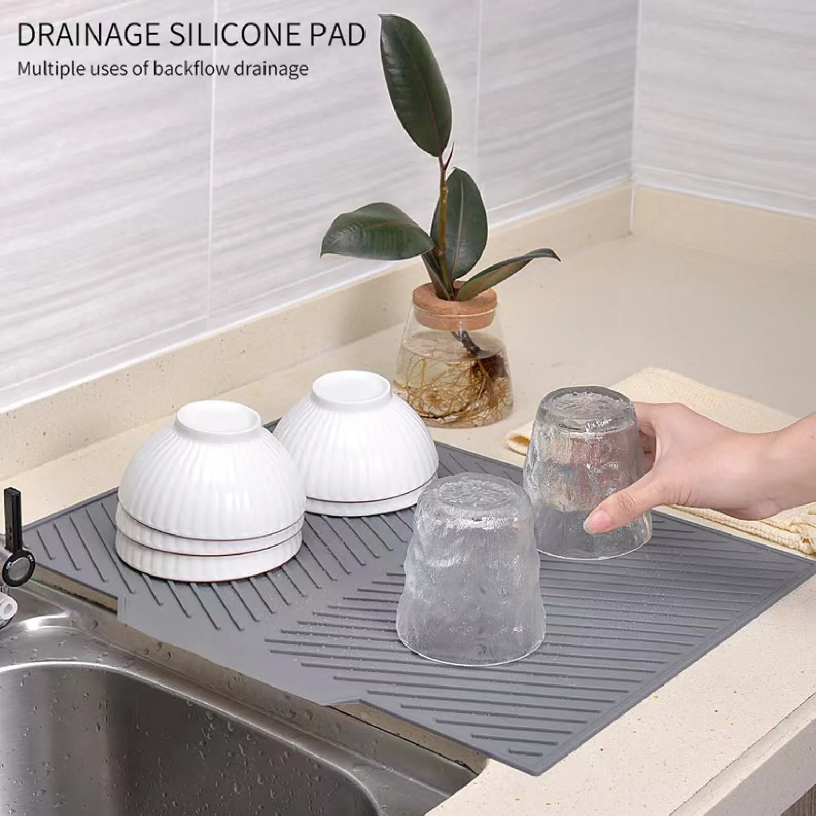 Silicone Drain Mat Three Models Bar Insulation Mat Bar Sink Drain Food Utensil Mat Kitchen Decoration Silicone Mat Accessories
Silicone Drain Mat Three Models Bar Insulation Mat Bar Sink Drain Food Utensil Mat Kitchen Decoration Silicone Mat Accessories