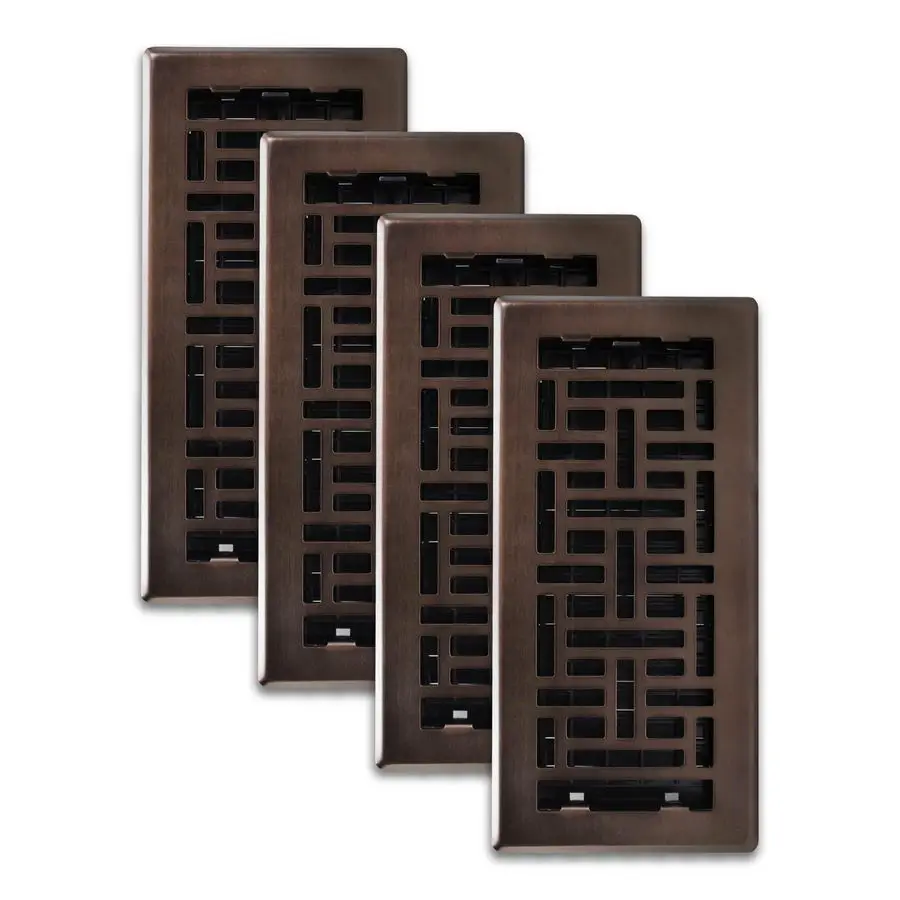 Напольные решетки AJH410RB Oriental, 4 шт., 4x10 дюймов, отделка под бронзу
Напольные решетки AJH410RB Oriental, 4 шт., 4x10 дюймов, отделка под бронзу