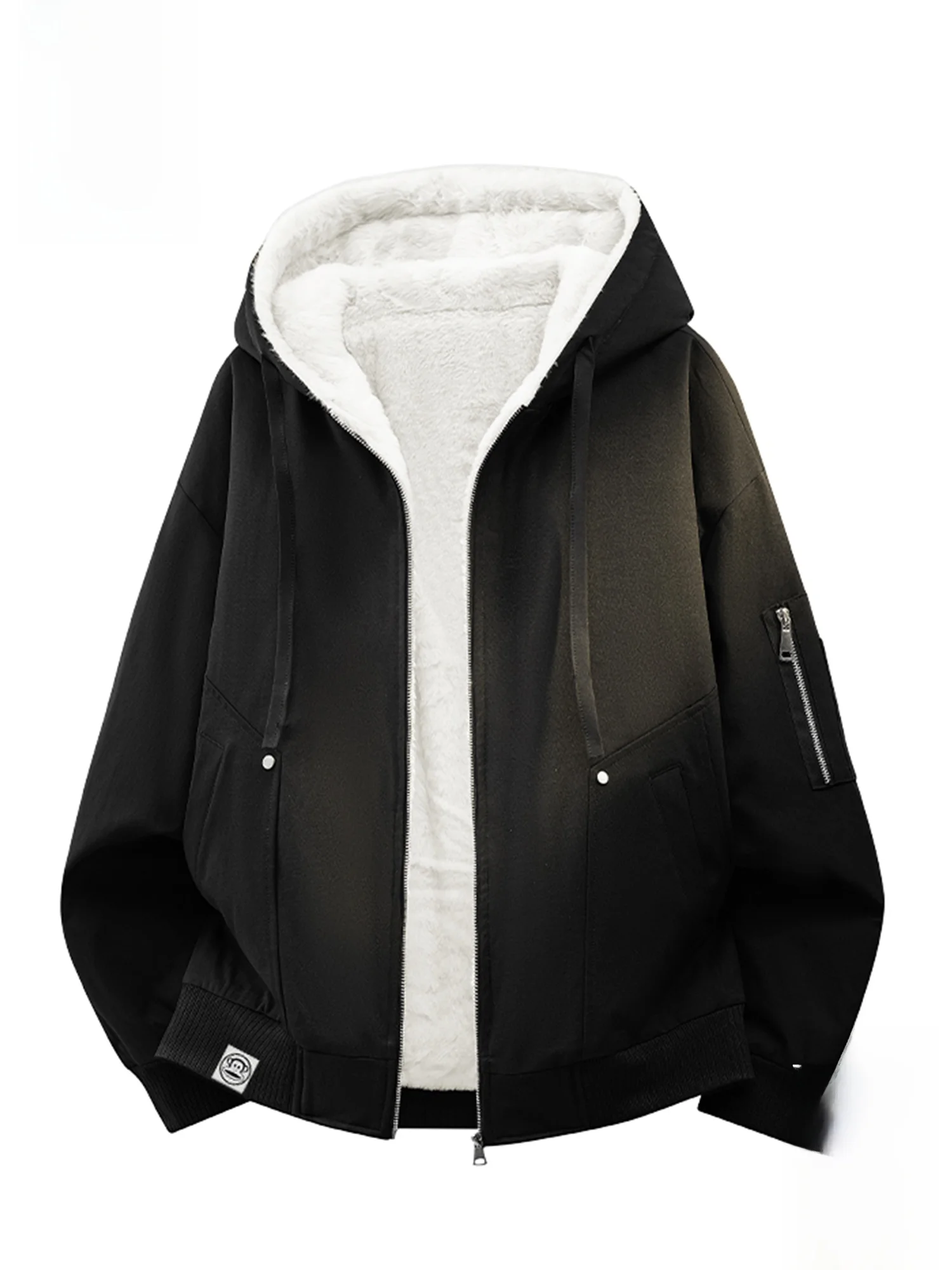 PaulFrank Thiened Fce Lined Hooded Men's Cotton Jaet Winter Warm Workwear Coat Large Mouth Monkey Bla Casual Coat
PaulFrank Thiened Fce Lined Hooded Men's Cotton Jaet Winter Warm Workwear Coat Large Mouth Monkey Bla Casual Coat