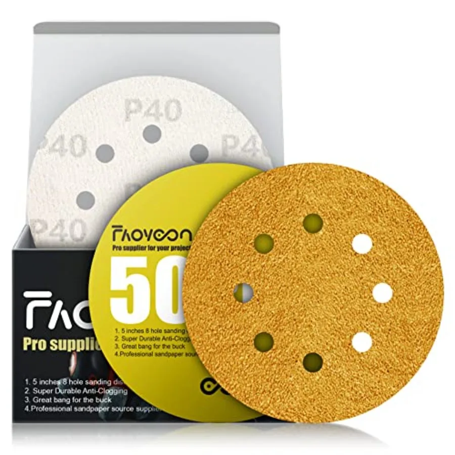 5 Inch Sanding Discs Hook and Loop Sandpaper Orbital Sander Pads Sand Paper for Automotive and Woodworking 50 Pack
5 Inch Sanding Discs Hook and Loop Sandpaper Orbital Sander Pads Sand Paper for Automotive and Woodworking 50 Pack