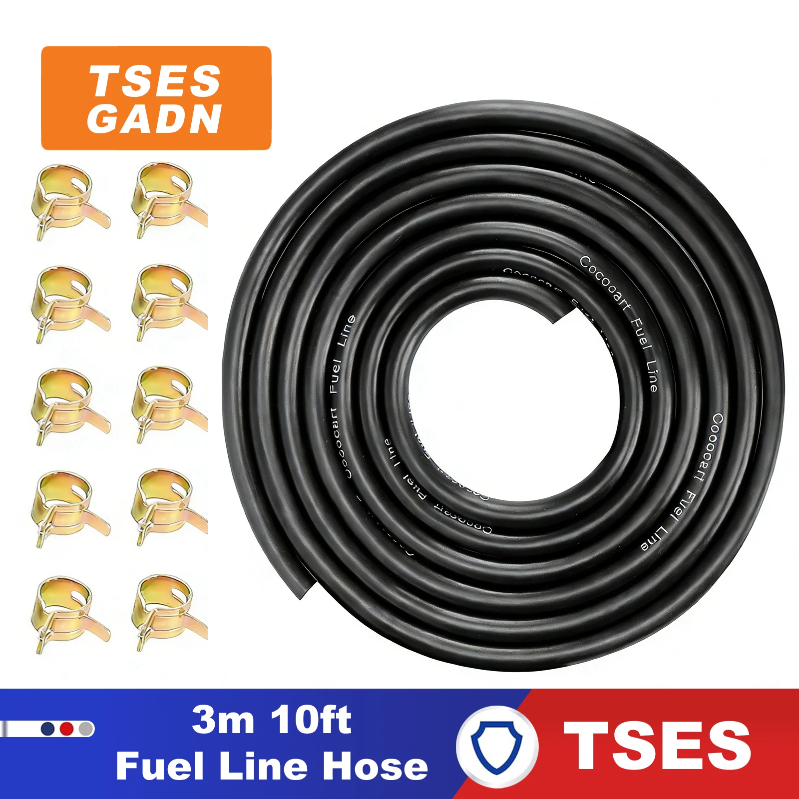 Топливный шланг TSES 5мм*8мм, универсальный, 3м, резиновый, с хомутами, для садового оборудования, малогабаритных двигателей, рекреационной техники
Топливный шланг TSES 5мм*8мм, универсальный, 3м, резиновый, с хомутами, для садового оборудования, малогабаритных двигателей, рекреационной техники