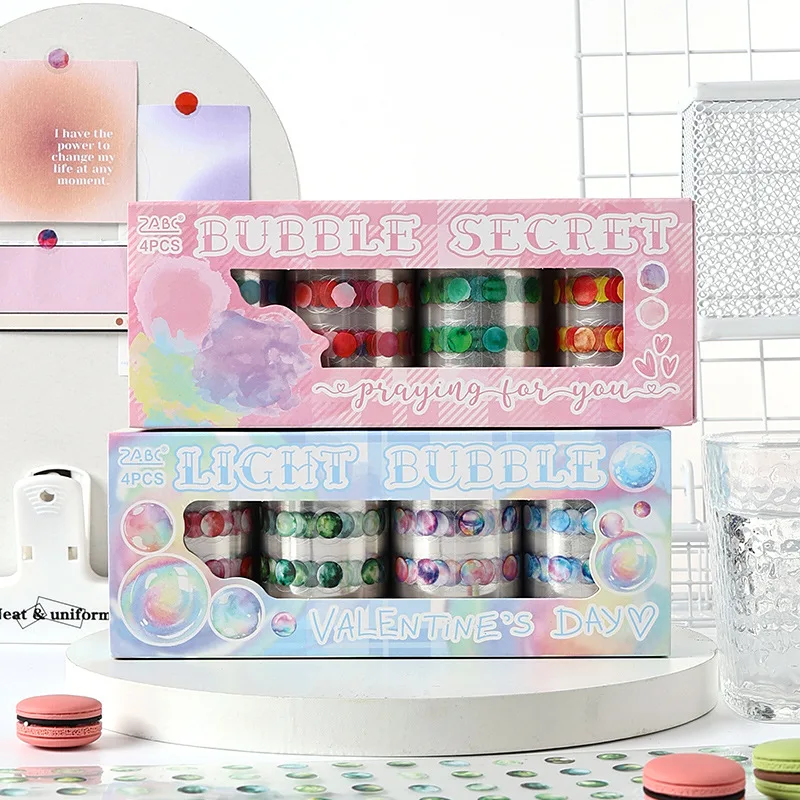 Bubble Time Series Washi Tape Set for Journal DIY Collage Decoration and Background Layer Two Patterns Combo Pack Material Kit
Bubble Time Series Washi Tape Set for Journal DIY Collage Decoration and Background Layer Two Patterns Combo Pack Material Kit