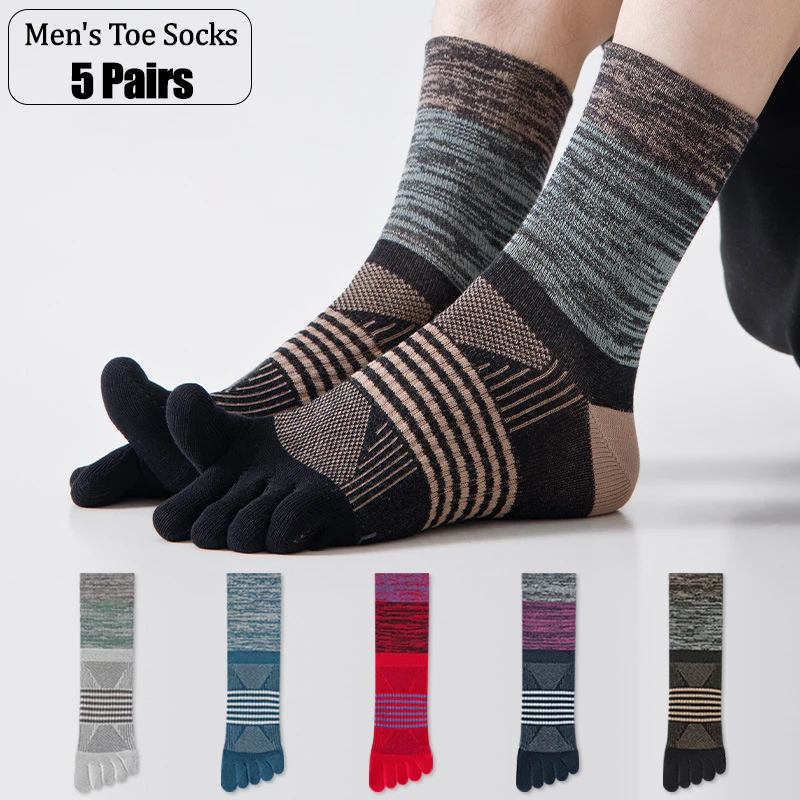 5 Pairs Men Athletic Five Toe Mid-Calf Socks 100% Cotton Mesh Breathable Compression Anti Slip Sport Running Toe Socks
5 Pairs Men Athletic Five Toe Mid-Calf Socks 100% Cotton Mesh Breathable Compression Anti Slip Sport Running Toe Socks