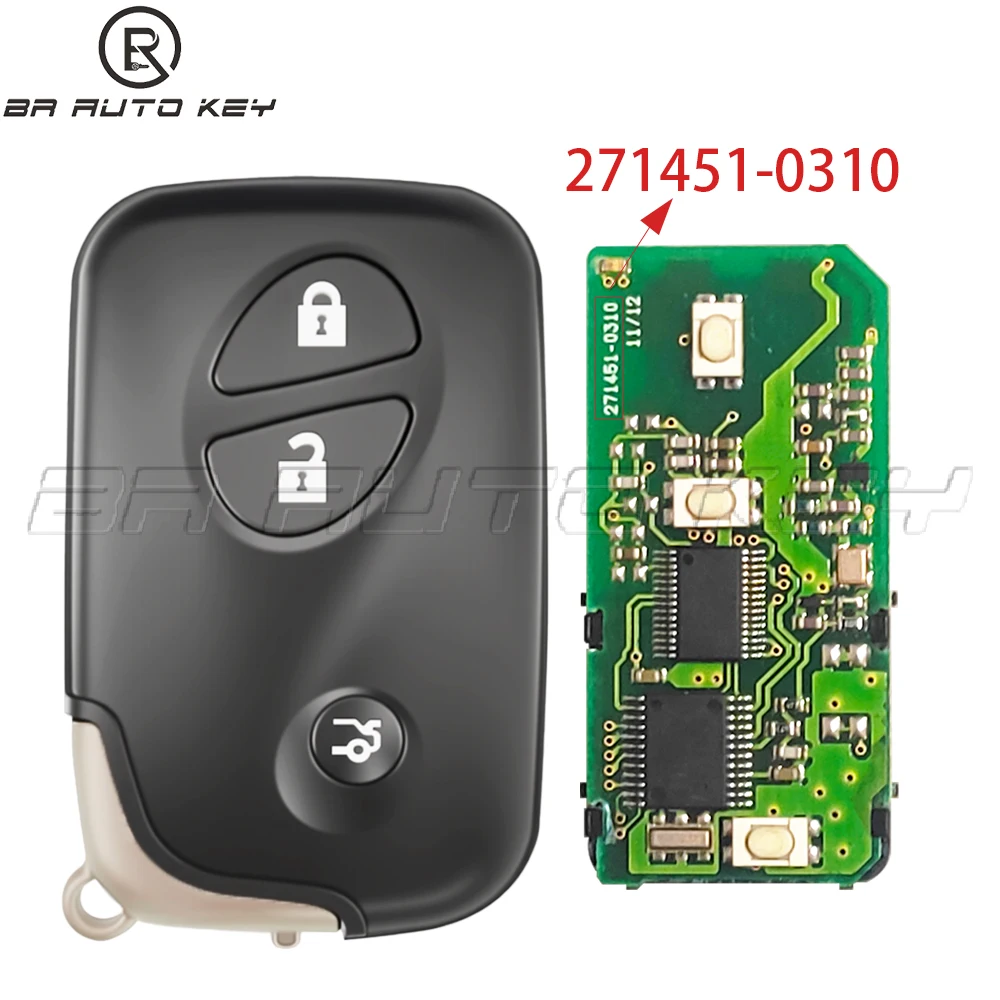 89904-30332 original Smart Remote Key fob For Lexus LS IS GS ES Japan Import 2005-2012 P/N:271451-0310 Oem pcb 312MHz 4D Chip
89904-30332 original Smart Remote Key fob For Lexus LS IS GS ES Japan Import 2005-2012 P/N:271451-0310 Oem pcb 312MHz 4D Chip