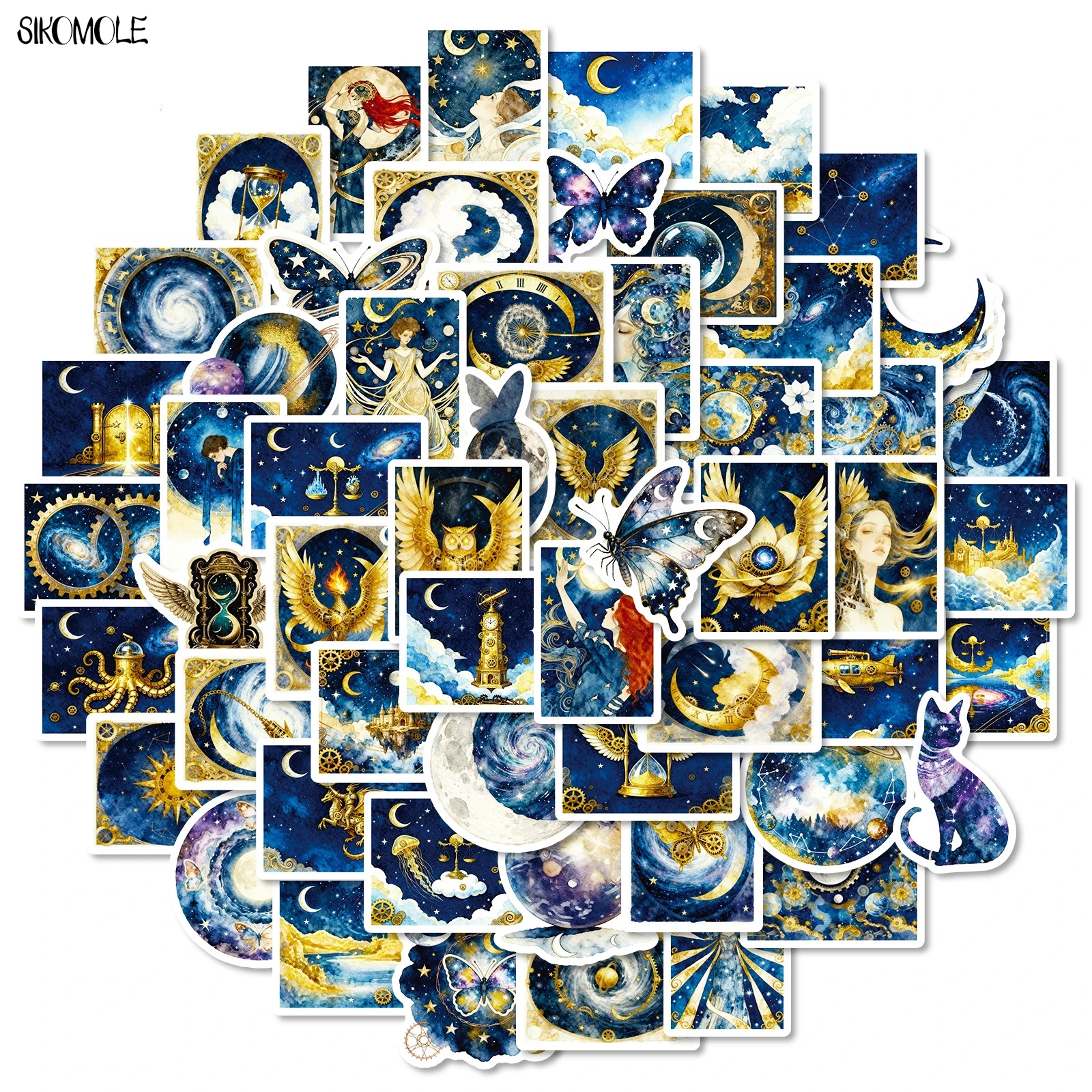 10/30/56PCS Retro Astronomy Universe Planets Blue Gold Stickers Dreamy Galaxy DIY Toys Guitar Luggage Suitcase Graffiti Sticker
10/30/56PCS Retro Astronomy Universe Planets Blue Gold Stickers Dreamy Galaxy DIY Toys Guitar Luggage Suitcase Graffiti Sticker