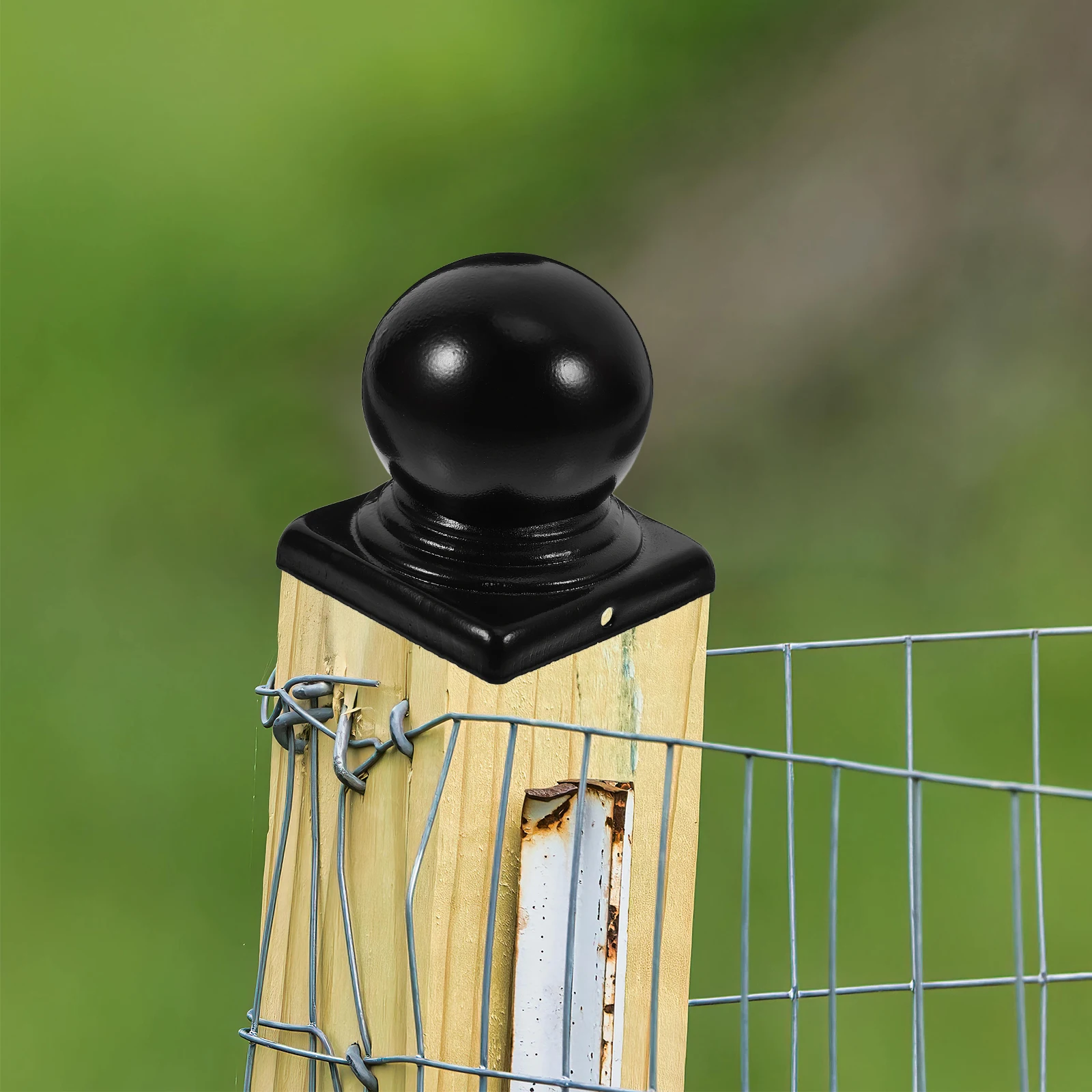 Iron Pillar Capital Black Fence Post Finials Caps for Railing Pipes Durable Construction Classic Design Fits Specifications
Iron Pillar Capital Black Fence Post Finials Caps for Railing Pipes Durable Construction Classic Design Fits Specifications