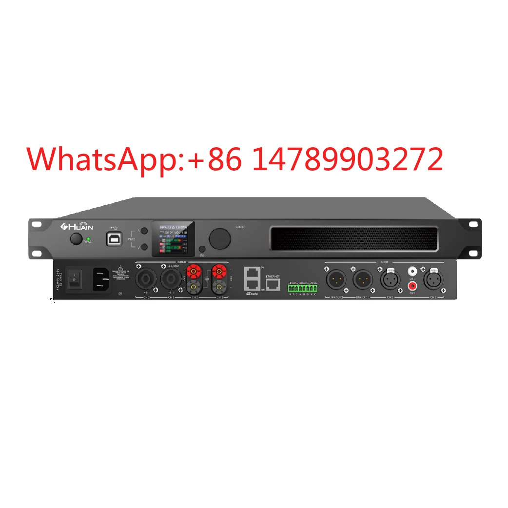2 Channel Dante Network Amplifier Built-in DSP Stage Sound System Equipment
2 Channel Dante Network Amplifier Built-in DSP Stage Sound System Equipment