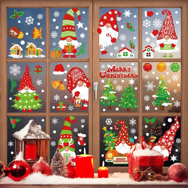 Christmas Window Sticker Set, 136 Pieces Elf Snowman Reindeer Santa Designs, Perfect Holiday Decorations for Family Gatherings
Christmas Window Sticker Set, 136 Pieces Elf Snowman Reindeer Santa Designs, Perfect Holiday Decorations for Family Gatherings