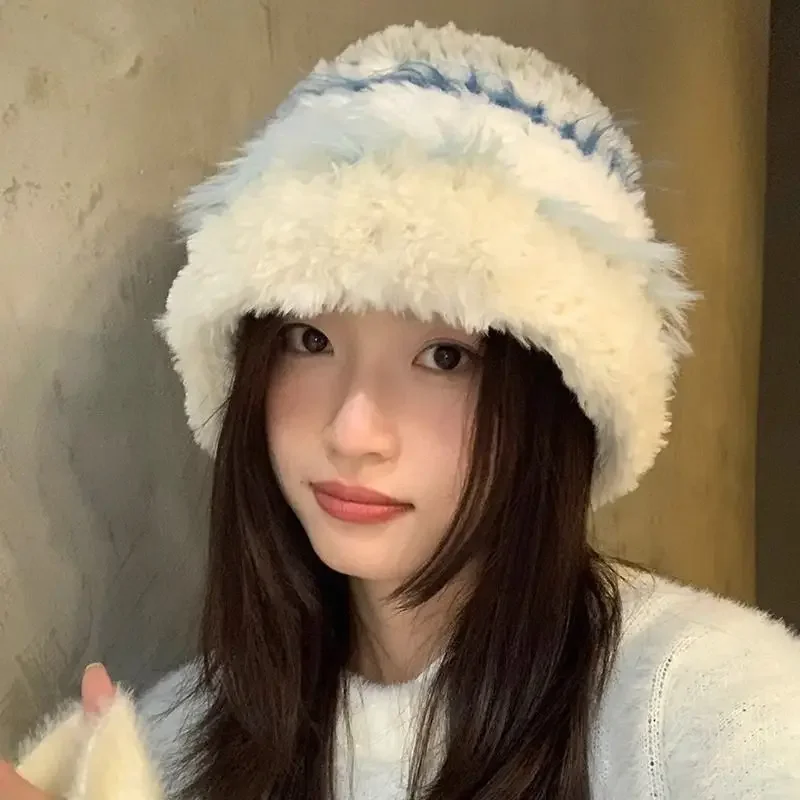 Winter Hats for Women Knitted Watch Cap for Girls Skullies Beanies Female Warm Winter Bonnet Casual Cap Plush Colorblocking Hat
Winter Hats for Women Knitted Watch Cap for Girls Skullies Beanies Female Warm Winter Bonnet Casual Cap Plush Colorblocking Hat