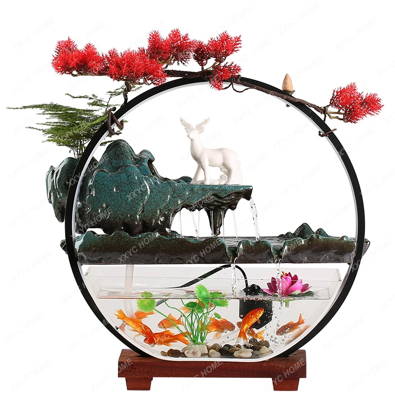 Small and Medium-Sized Water Tank Fountain Self-Circulation Ornaments Office Desk Surface Panel Aquarium
Small and Medium-Sized Water Tank Fountain Self-Circulation Ornaments Office Desk Surface Panel Aquarium