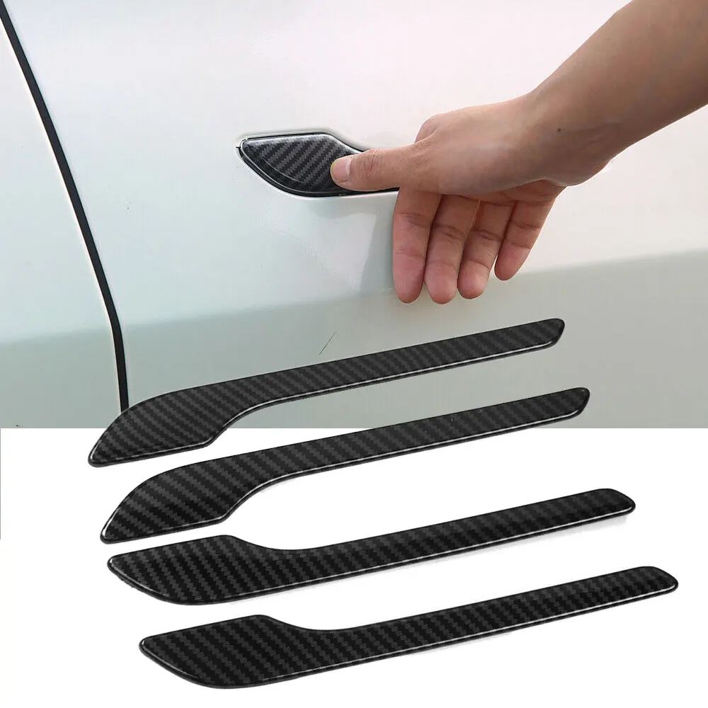 4Pcs Black Carbon Fiber Door Side Handle Decor Trim Overlay Cover Non-slip Wear-resistant for Tesla Model 3 Y Car Accessories
4Pcs Black Carbon Fiber Door Side Handle Decor Trim Overlay Cover Non-slip Wear-resistant for Tesla Model 3 Y Car Accessories