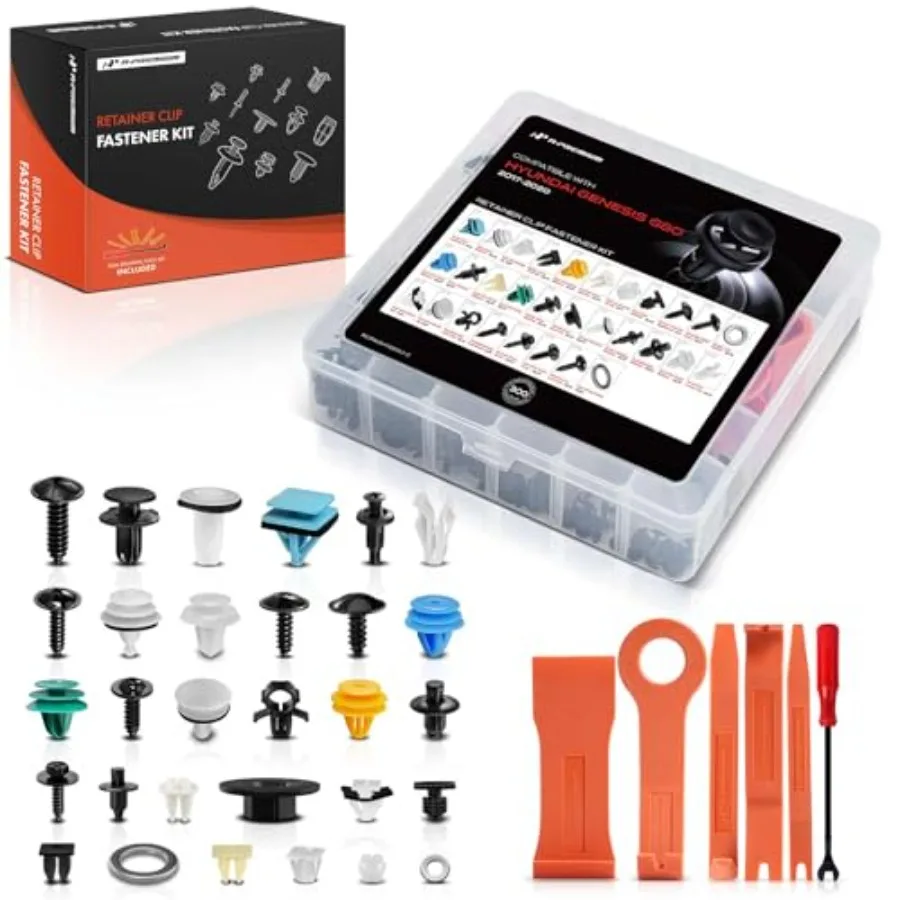 30 Sizes 52.8oz Fender Liner Push-Type Retainer Clips Kit Compatible with Hyundai Genesis 2017-2020 Trim Panel Splash Car 300PC
30 Sizes 52.8oz Fender Liner Push-Type Retainer Clips Kit Compatible with Hyundai Genesis 2017-2020 Trim Panel Splash Car 300PC