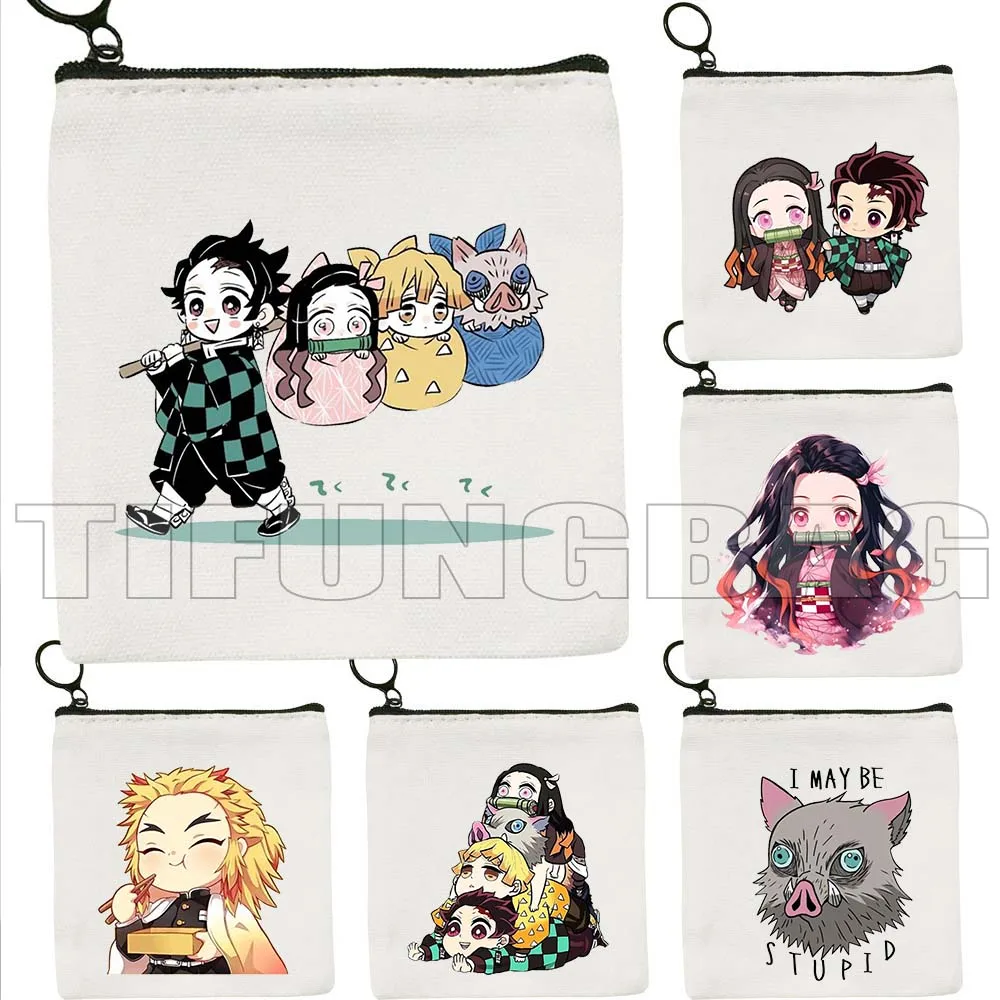 Demon Slayer Anime Kimetsu Kamado Nezuko Girl Inosuke Muichiro Tokito Tangiro Canvas Coin Purse Square Key Card Bag Wallet Pouch
Demon Slayer Anime Kimetsu Kamado Nezuko Girl Inosuke Muichiro Tokito Tangiro Canvas Coin Purse Square Key Card Bag Wallet Pouch