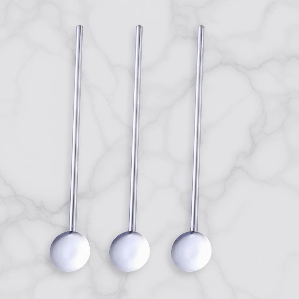 6Pcs Reusable Stainless Steel Straw Spoons Multifunctional Leak Proof for Cold Drinks Dinner Parties
6Pcs Reusable Stainless Steel Straw Spoons Multifunctional Leak Proof for Cold Drinks Dinner Parties