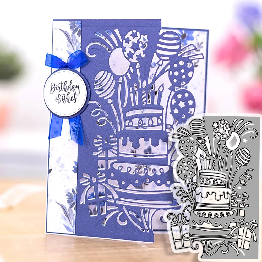 Birthday Cake Cutting Dies Embossing Scrapbooking Cutter Paper Greeting Cards Metal Stamp Stencils for Decoration
Birthday Cake Cutting Dies Embossing Scrapbooking Cutter Paper Greeting Cards Metal Stamp Stencils for Decoration