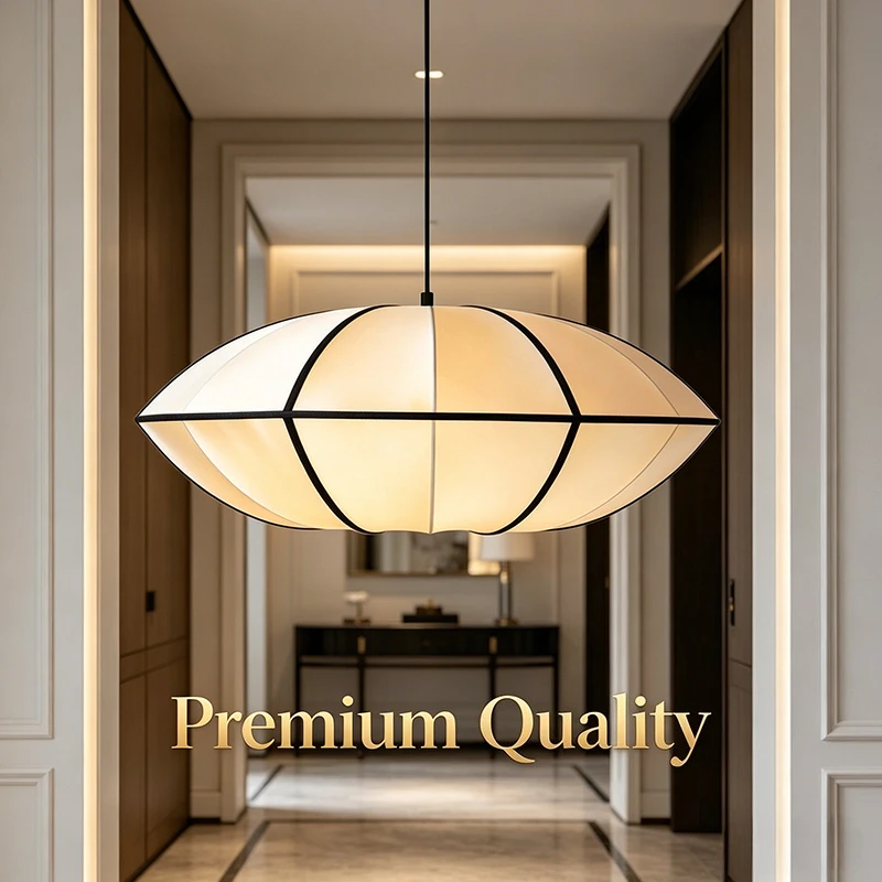Nordic Wabi Sabi Fabric Pendant Light, Vintage Soft Glow Chandelier for Living Dining Room Bedroom Home Decor
Nordic Wabi Sabi Fabric Pendant Light, Vintage Soft Glow Chandelier for Living Dining Room Bedroom Home Decor