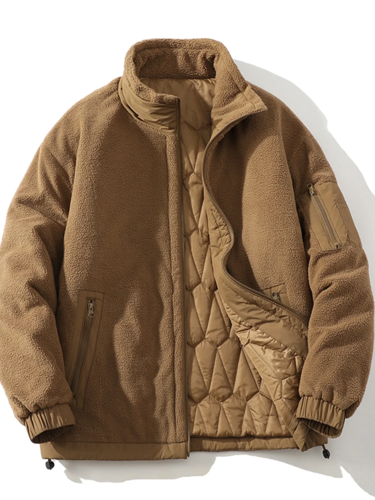 Коричневая хлопковая куртка с мехом ягненка для активного отдыха, зимняя, теплая, утолщенная, на молнии, повседневная, молодежная, хлопковая одежда
Коричневая хлопковая куртка с мехом ягненка для активного отдыха, зимняя, теплая, утолщенная, на молнии, повседневная, молодежная, хлопковая одежда