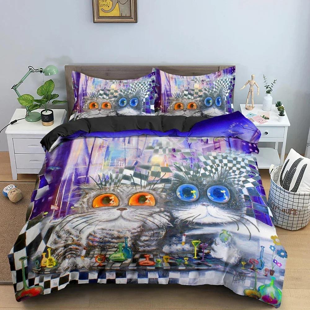 Luxury New 3D Print Watercolor Cartoon Cat Pattern Quilt Cover Bedding Set Bedroom Decor Duvet Covers Pillowcase King Single
Luxury New 3D Print Watercolor Cartoon Cat Pattern Quilt Cover Bedding Set Bedroom Decor Duvet Covers Pillowcase King Single