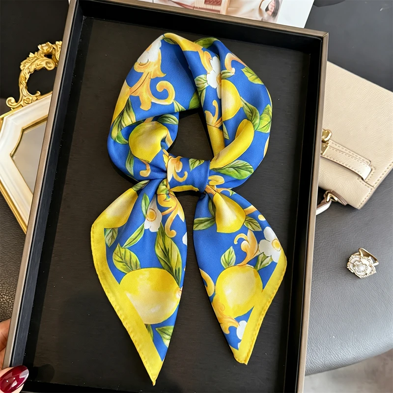 Silk Hijab Women Scarf Print Shawls Bandanas Headscarf Neckerchief Fashion Ribbon Female Luxury Brands Accesories Foulards
Silk Hijab Women Scarf Print Shawls Bandanas Headscarf Neckerchief Fashion Ribbon Female Luxury Brands Accesories Foulards