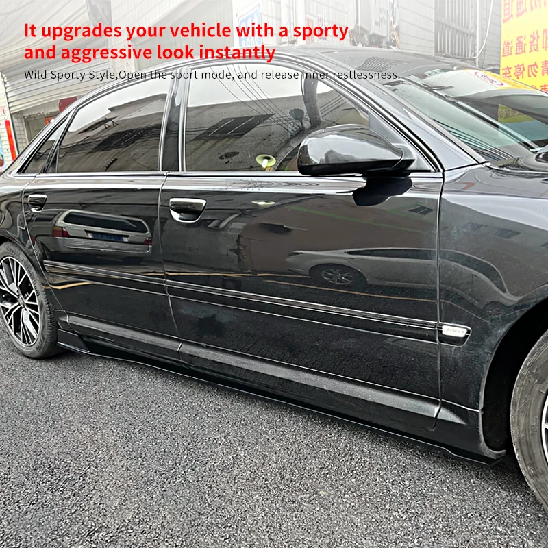 Car Side Skirts Extensions Bumper Door Lip Splitters Winglet Adjustable Accessories Carbon Fiber Look For Audi A8 2005-2010
Car Side Skirts Extensions Bumper Door Lip Splitters Winglet Adjustable Accessories Carbon Fiber Look For Audi A8 2005-2010