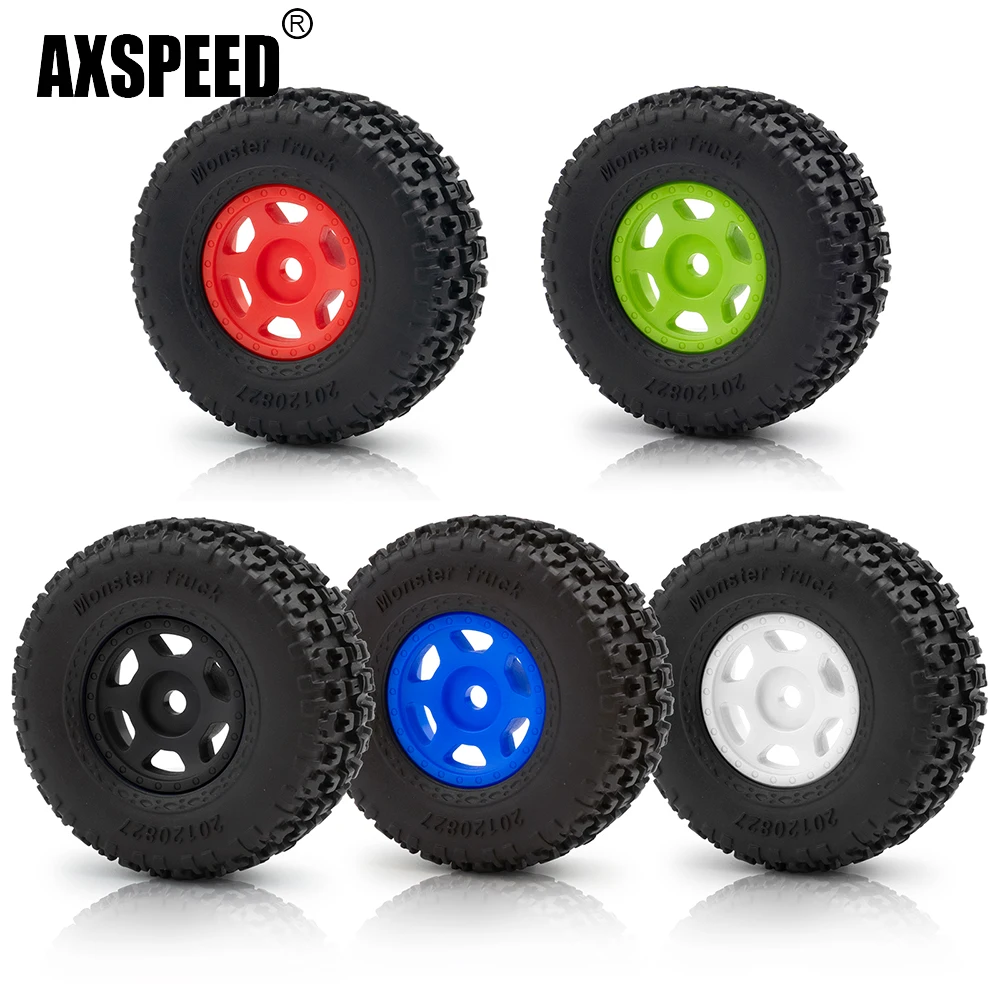 AXSPEED 4Pcs Plastic Wheels Rims with Rubber Tires for Arrma 1/14 MOJAVE GROM RC Car Upgrade Parts Accessories
AXSPEED 4Pcs Plastic Wheels Rims with Rubber Tires for Arrma 1/14 MOJAVE GROM RC Car Upgrade Parts Accessories
