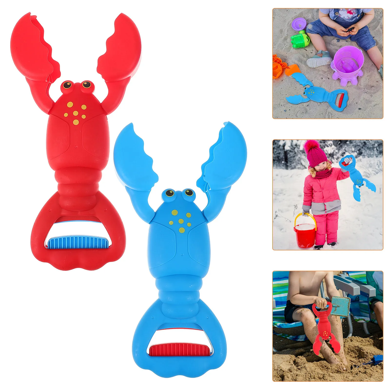2Pcs Lobster Sand Grabber Plastic Claw Digger Fun Sandbox Beach Outdoor Digging Gear Squeeze Grab Beach Toy
2Pcs Lobster Sand Grabber Plastic Claw Digger Fun Sandbox Beach Outdoor Digging Gear Squeeze Grab Beach Toy