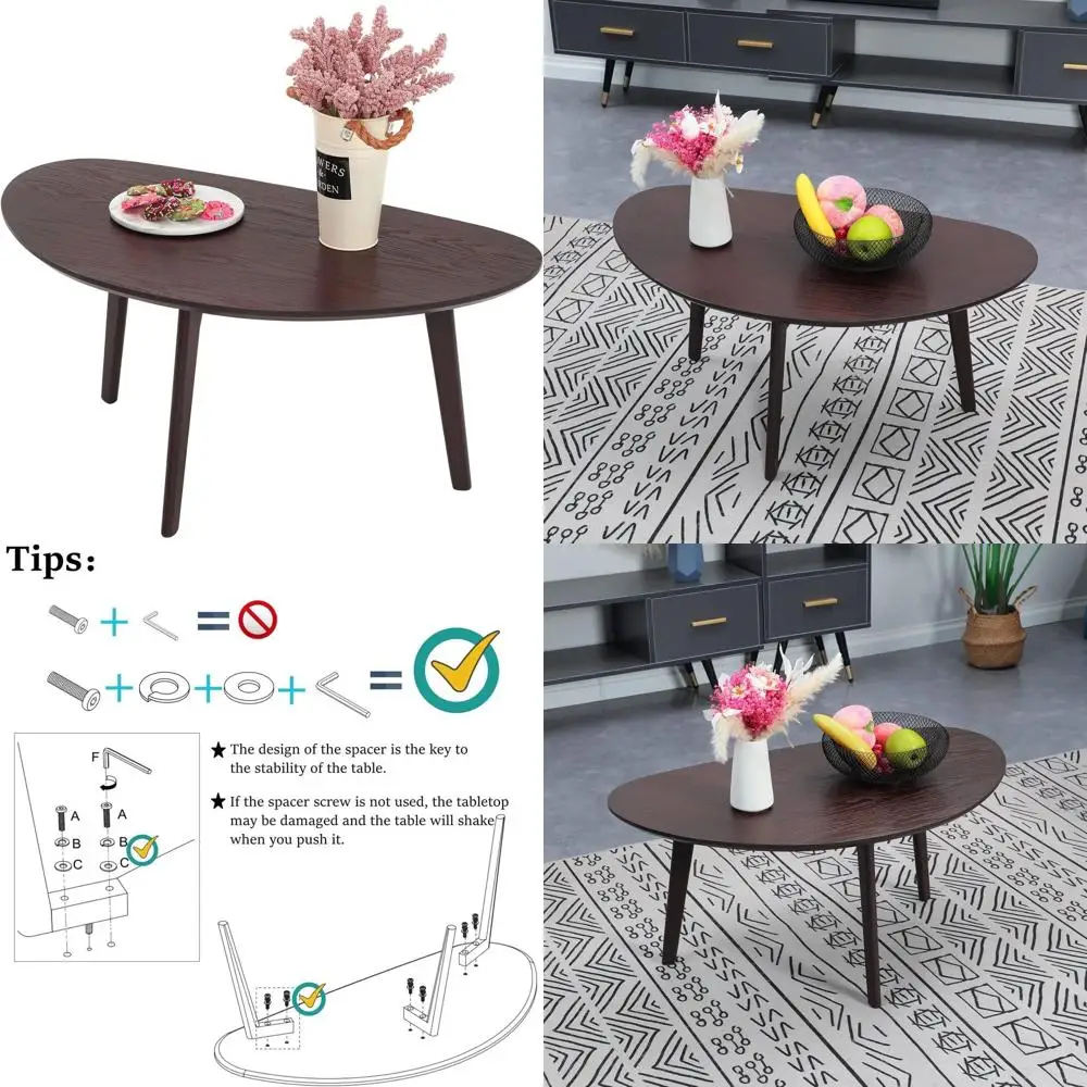 Mid-Century Modern Mango Wood Coffee Table, Espresso Finish, 18.9 Diameter x 33.47 Width x 15.75 Height
Mid-Century Modern Mango Wood Coffee Table, Espresso Finish, 18.9 Diameter x 33.47 Width x 15.75 Height