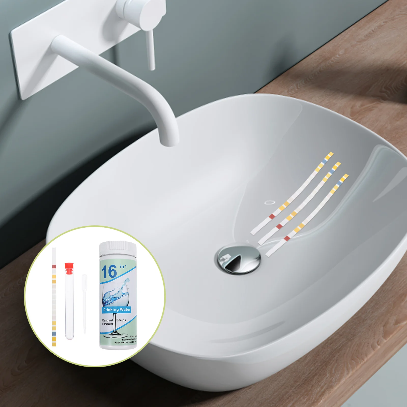 50Pcs Drinking Water Test Kit High Precision Multifunctional Strips Home Use Quick Results Portable Storage Essential Safety
50Pcs Drinking Water Test Kit High Precision Multifunctional Strips Home Use Quick Results Portable Storage Essential Safety