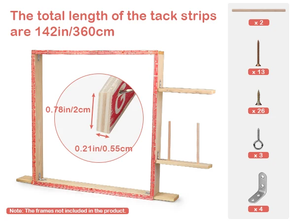 Nails for Subfloor Concrete Floor Wooden Stairs, Tufting Frame Accessory for Woven Carpet DIY Rug Making
Nails for Subfloor Concrete Floor Wooden Stairs, Tufting Frame Accessory for Woven Carpet DIY Rug Making