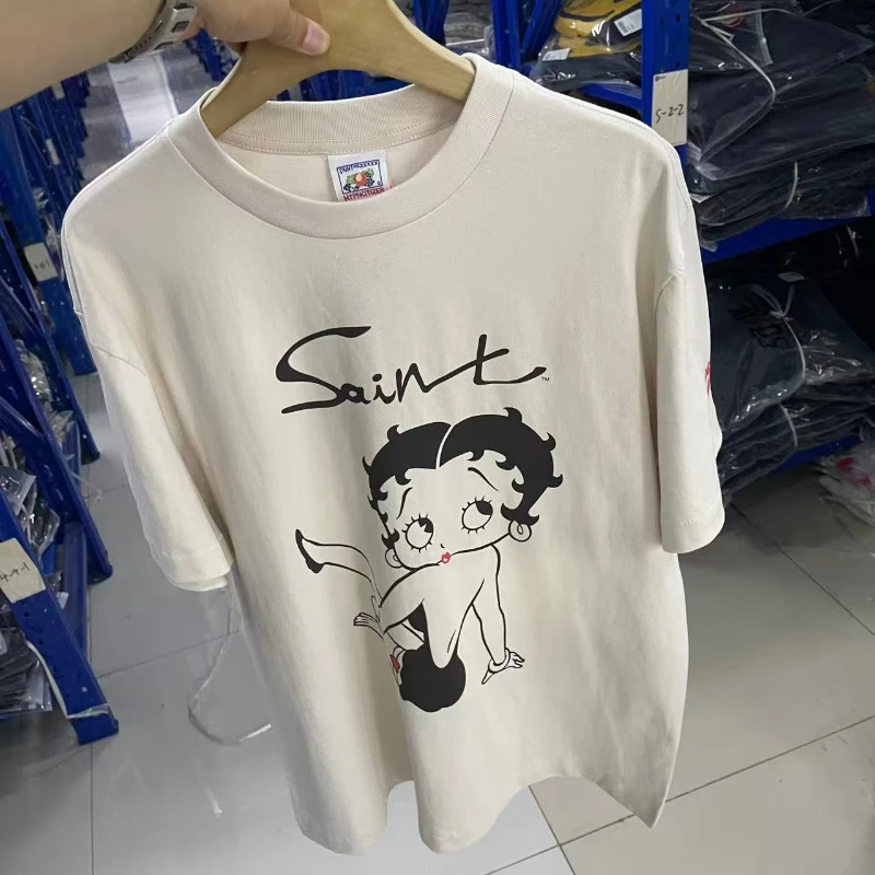 Saint T Shirts High Quality Sexy Girl Printed Men Women Fashion Casual Round Neck Short Sleeve T-shirts Graphic Tee Tops
Saint T Shirts High Quality Sexy Girl Printed Men Women Fashion Casual Round Neck Short Sleeve T-shirts Graphic Tee Tops