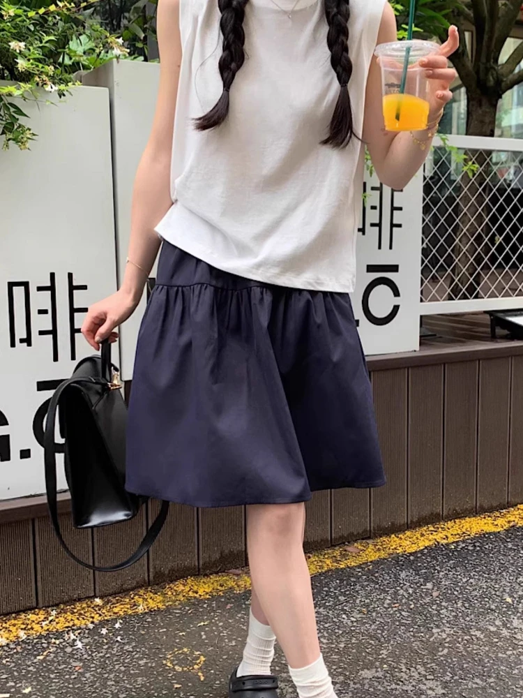 Юбки женские в консервативном стиле, летняя уличная одежда, школьная мода трапециевидной формы, повседневные однотонные студенческие универсальные Mujer Faldas Basic Empire
Юбки женские в консервативном стиле, летняя уличная одежда, школьная мода трапециевидной формы, повседневные однотонные студенческие универсальные Mujer Faldas Basic Empire