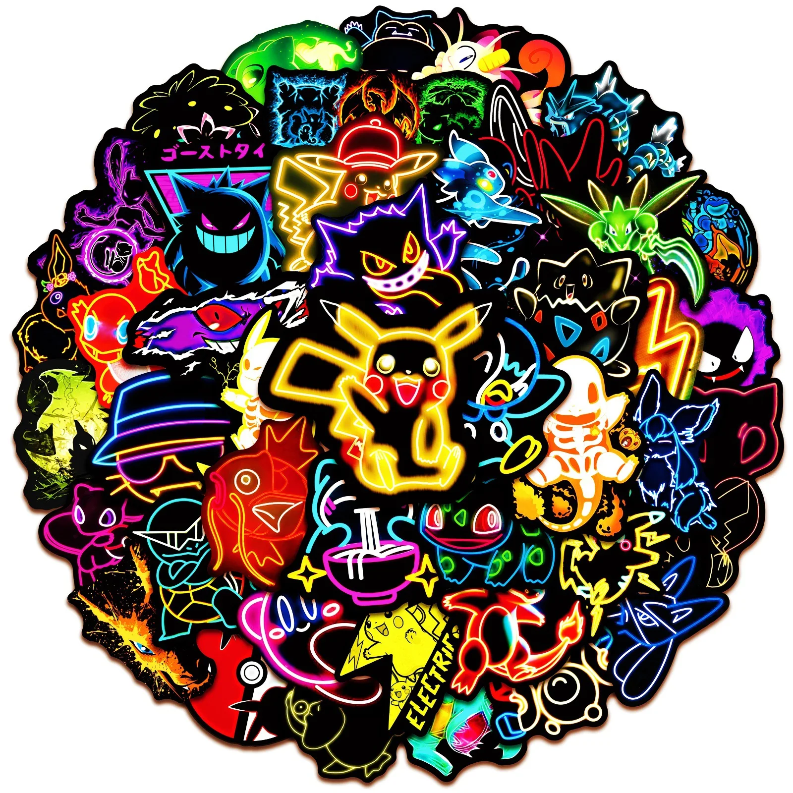 10/30/50PCS Cartoon Neon Pokémon Pikachu Sticker DIY Phone Laptop Luggage Skateboard Graffiti Decals Fun for Kid Toy
10/30/50PCS Cartoon Neon Pokémon Pikachu Sticker DIY Phone Laptop Luggage Skateboard Graffiti Decals Fun for Kid Toy