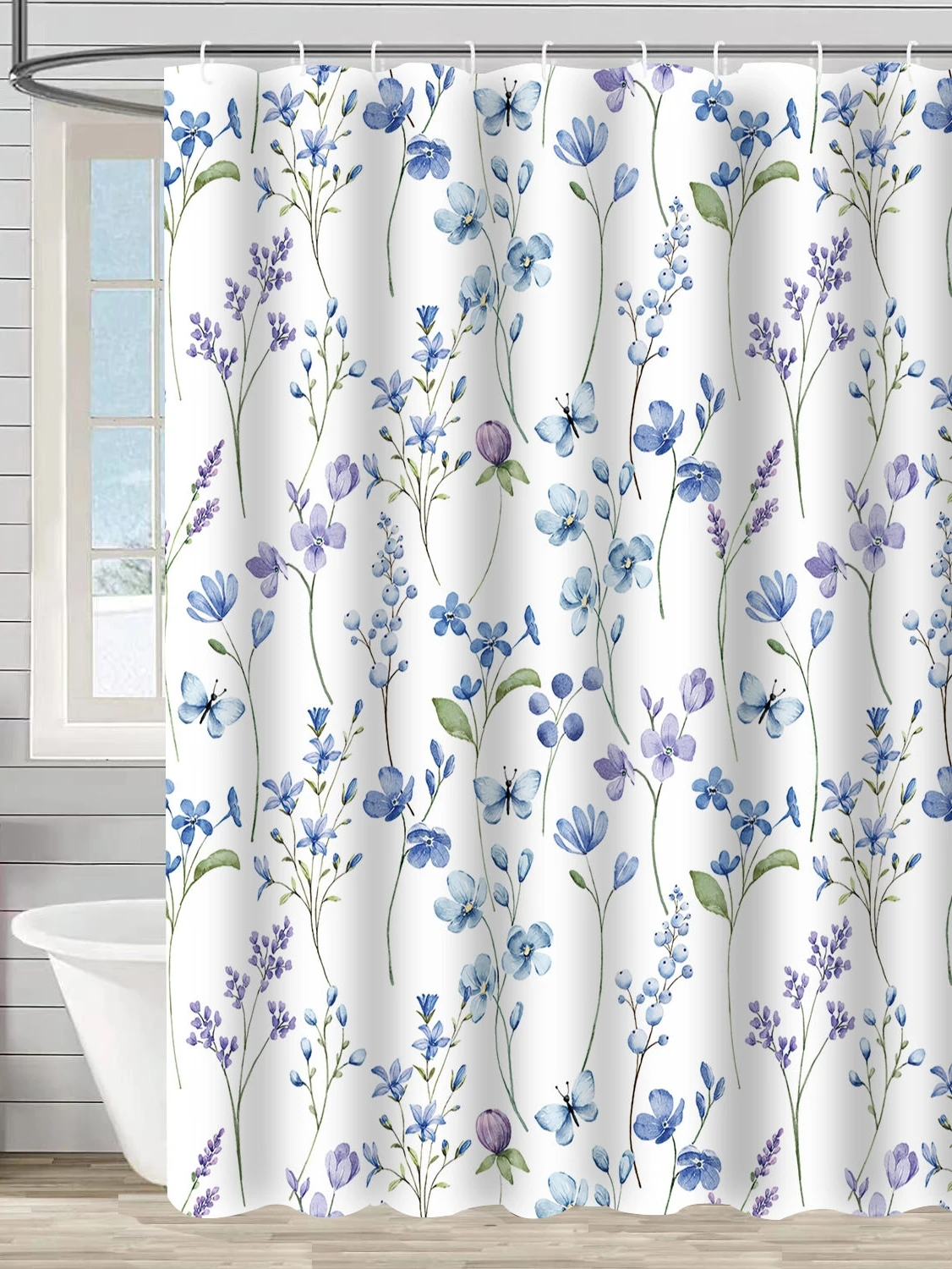 Waterproof Shower Curtain Floral Plant Watercolor Design Bathroom Partition No Drilling Required Polyester Material
Waterproof Shower Curtain Floral Plant Watercolor Design Bathroom Partition No Drilling Required Polyester Material