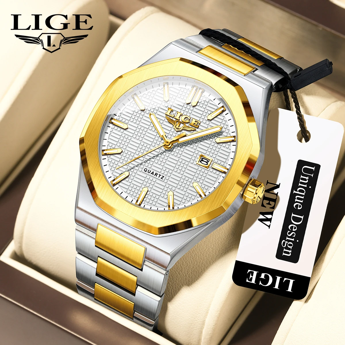 LIGE Luxury Men Wristwatch Waterproof Luminous Date Watch For Man Stainless Steel Men's Watches Quartz Male Clock Sport
LIGE Luxury Men Wristwatch Waterproof Luminous Date Watch For Man Stainless Steel Men's Watches Quartz Male Clock Sport