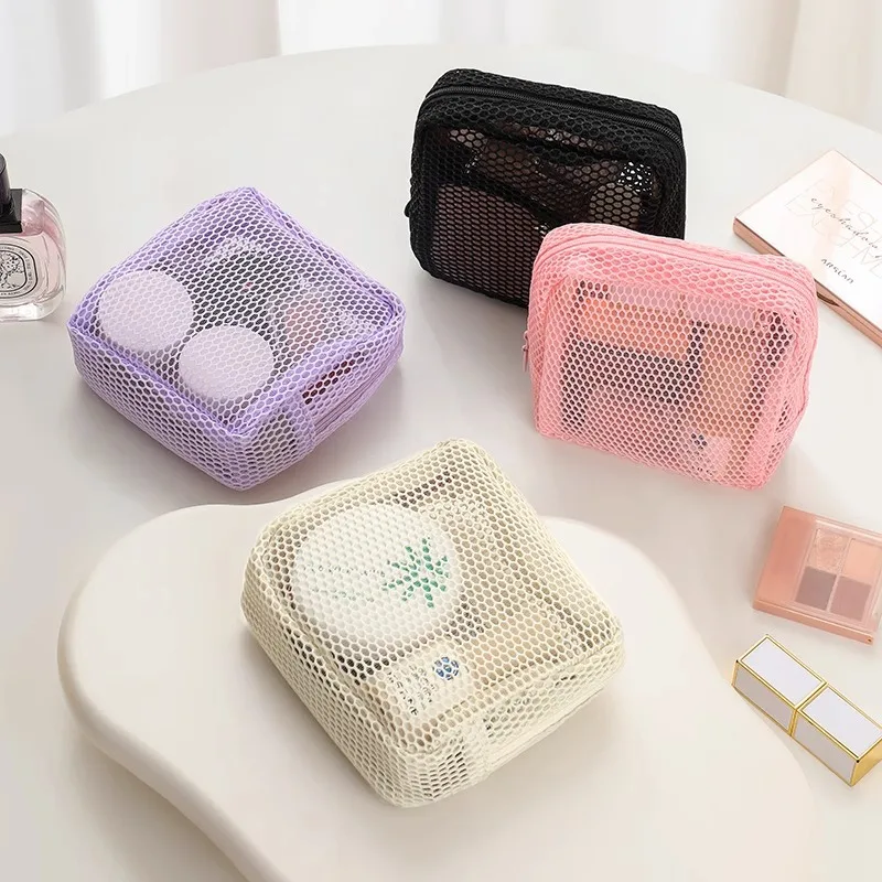 New Mini Dopamine Cosmetic Bag Large Capacity Portable Folding Travel Make Up Mesh Pouch Sanitary Napkin Data Cable Storage Bag
New Mini Dopamine Cosmetic Bag Large Capacity Portable Folding Travel Make Up Mesh Pouch Sanitary Napkin Data Cable Storage Bag