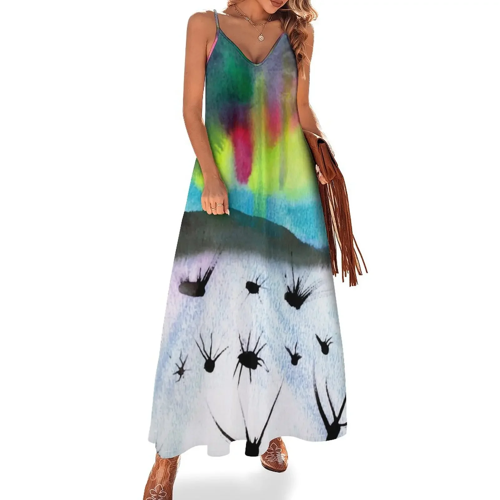 Northern Lights in Watercolors Sleeveless Dress ladies dresses for women 2025 summer dress womens 2025 women evening dress
Northern Lights in Watercolors Sleeveless Dress ladies dresses for women 2025 summer dress womens 2025 women evening dress