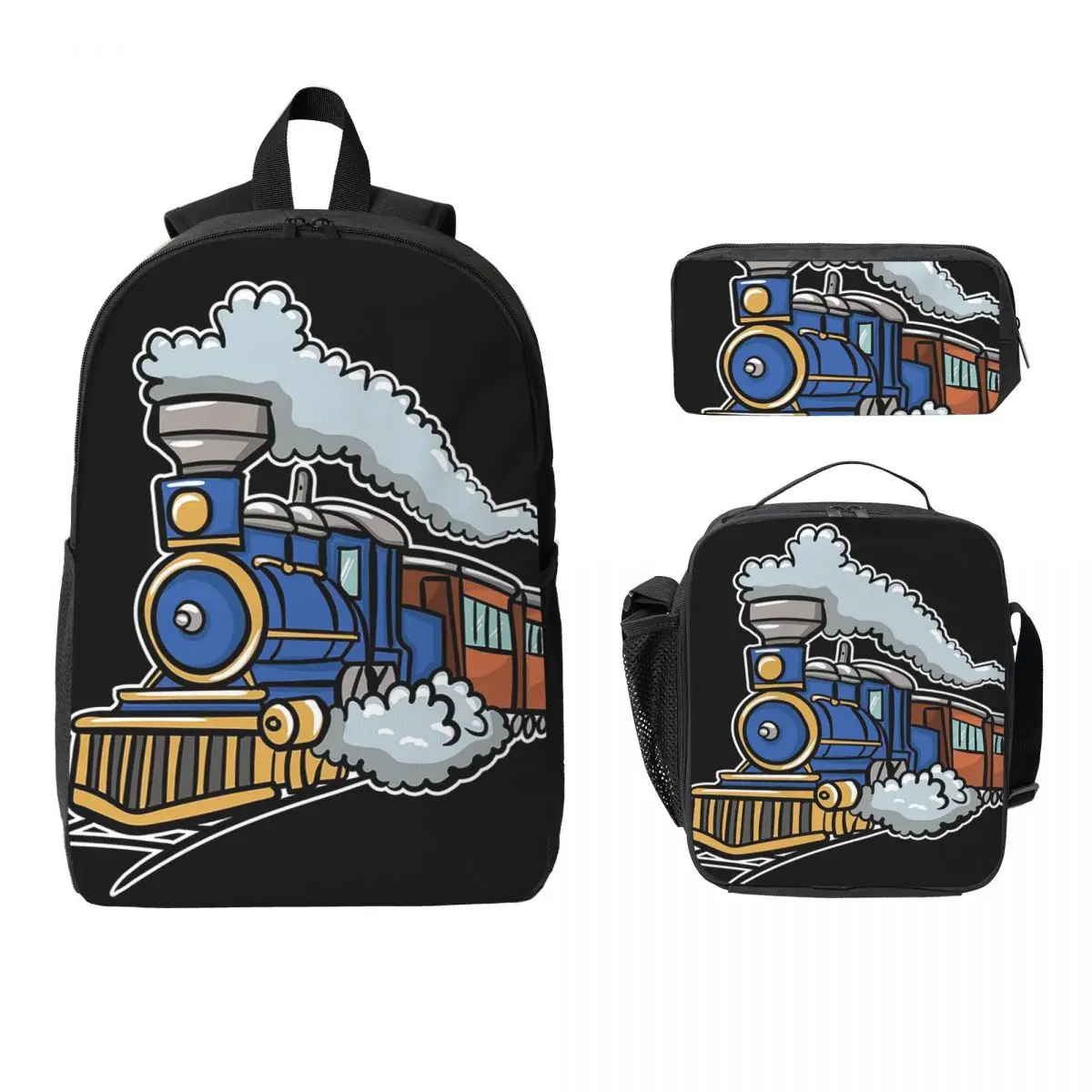 Train Railroad Backpack Boys Girls BookBag School Bag Computer Shoulder Bags 3ps Insulated Lunch Bag Pencil Case
Train Railroad Backpack Boys Girls BookBag School Bag Computer Shoulder Bags 3ps Insulated Lunch Bag Pencil Case
