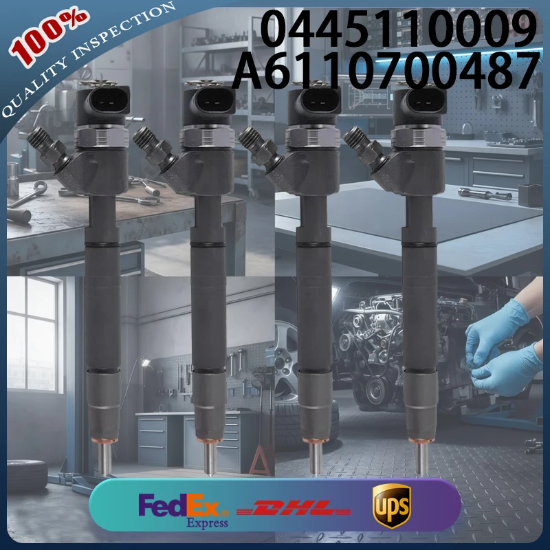 0445110009 High Quality Common Rail Diesel Injector A6110700487 for Mercedes-Benz Diesel Engine 4pcs
0445110009 High Quality Common Rail Diesel Injector A6110700487 for Mercedes-Benz Diesel Engine 4pcs