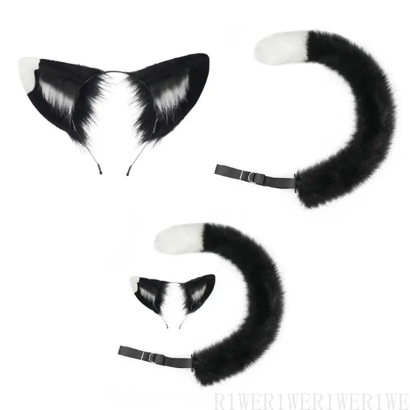 R1WE Wolf Cats хвостовые уши набор повязки на голову Хэллоуин Рождественский модный костюм для вечеринок игрушка
R1WE Wolf Cats хвостовые уши набор повязки на голову Хэллоуин Рождественский модный костюм для вечеринок игрушка